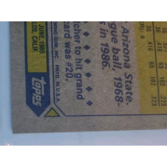 1987 Topps - #320 Barry Bonds MINT ERROR ON CARD CUT OFF #3 AND PARTIAL #0 - Picture 11 of 15